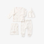 Folklore Floral Organic Cotton Pointelle Layette 3 Piece Set 0-3 Months