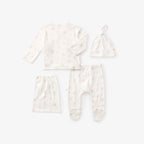 Folklore Floral Organic Cotton Pointelle Layette 3 Piece Set 0-3 Months