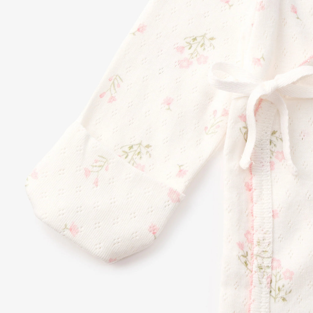 Folklore Floral Organic Cotton Pointelle Layette 3 Piece Set 0-3 Months