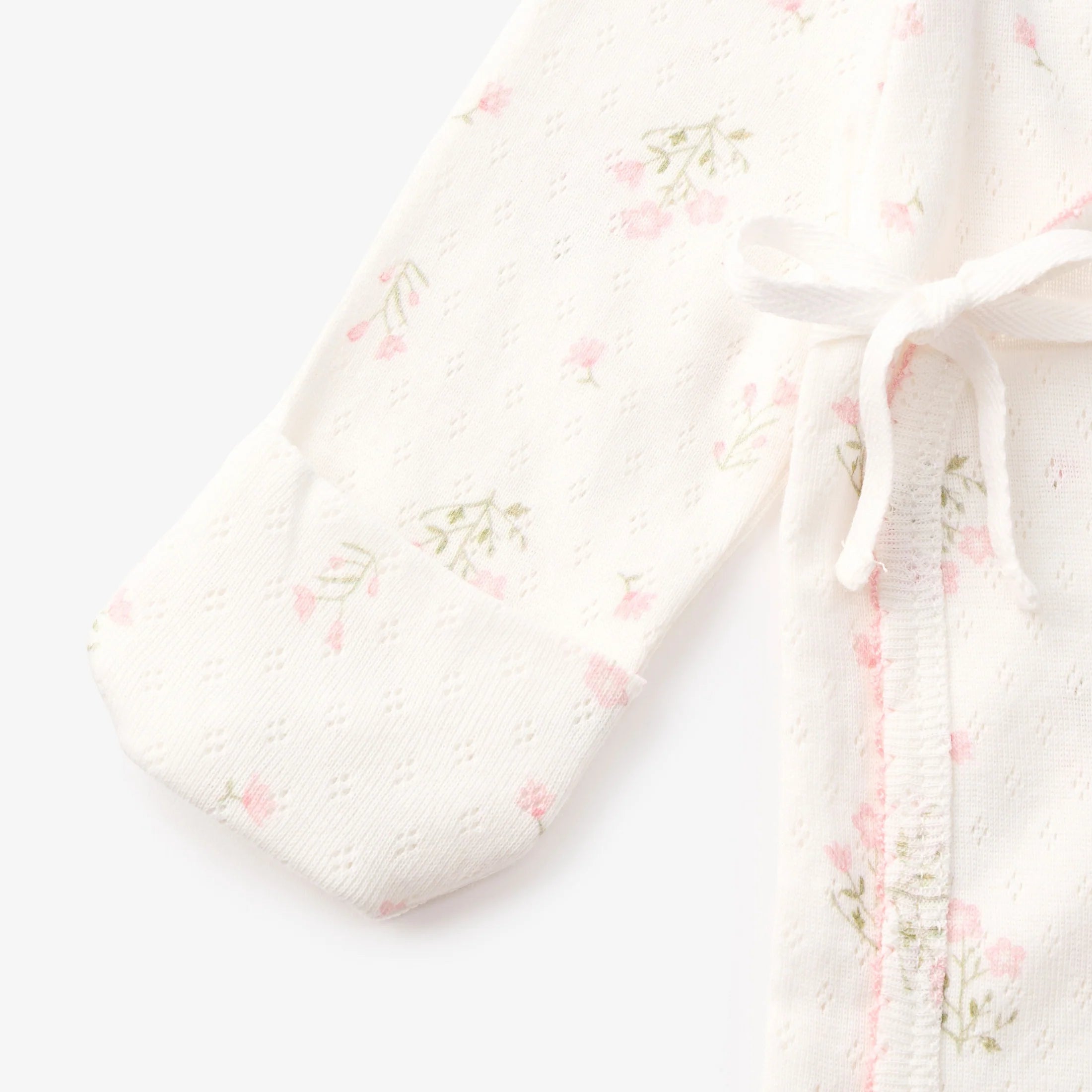 Folklore Floral Organic Cotton Pointelle Layette 3 Piece Set 0-3 Months