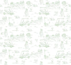 Fairway Toile Footie (Green)