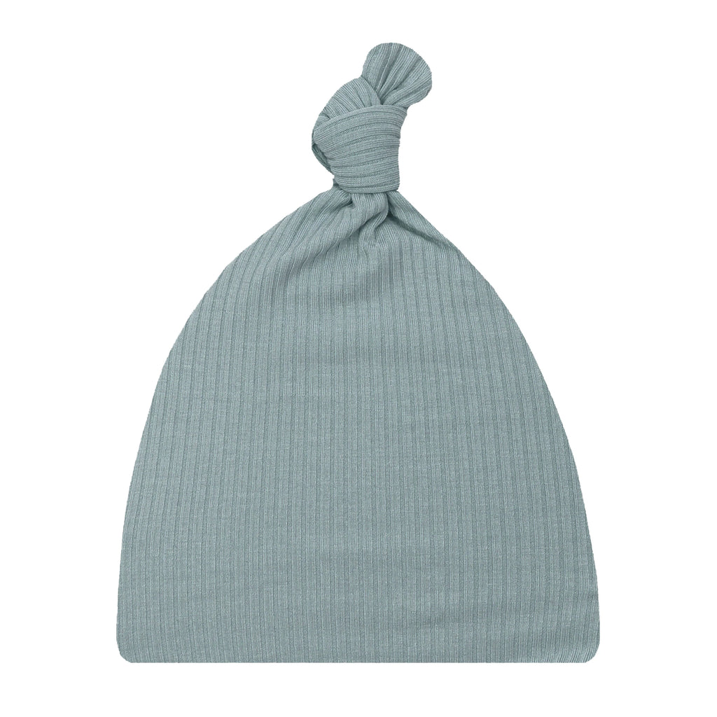 Ford Ribbed Top Knot Hat- NB-3 Months