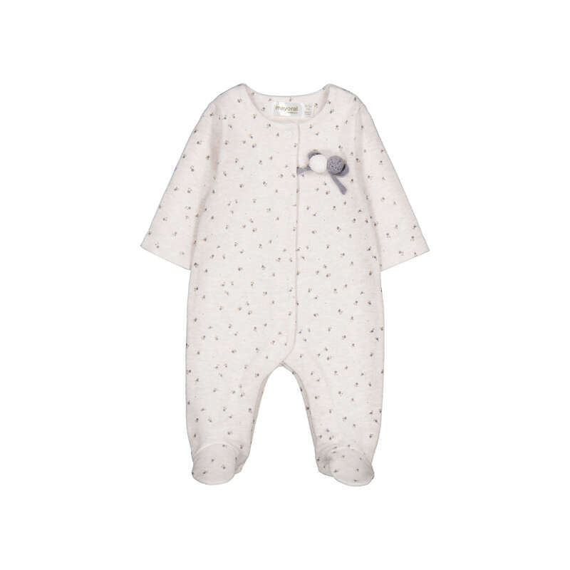 Floral Pom-Pom Footed Pajamas