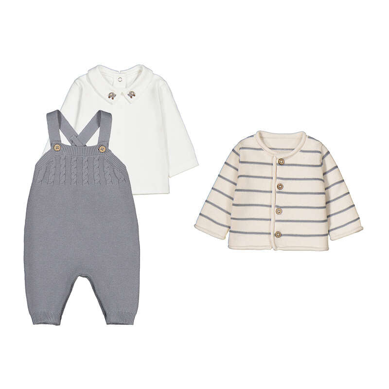 Knit Dungarees Set