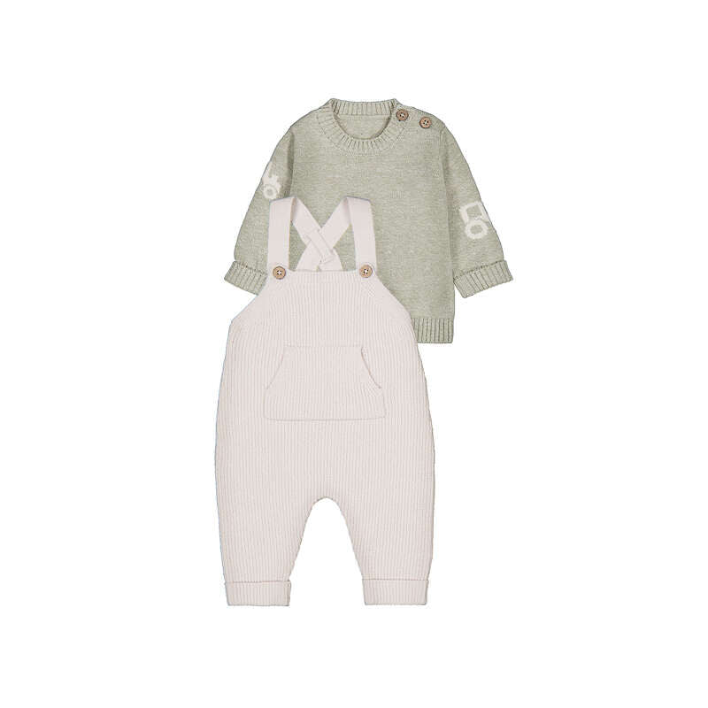 Knit Dungarees Set