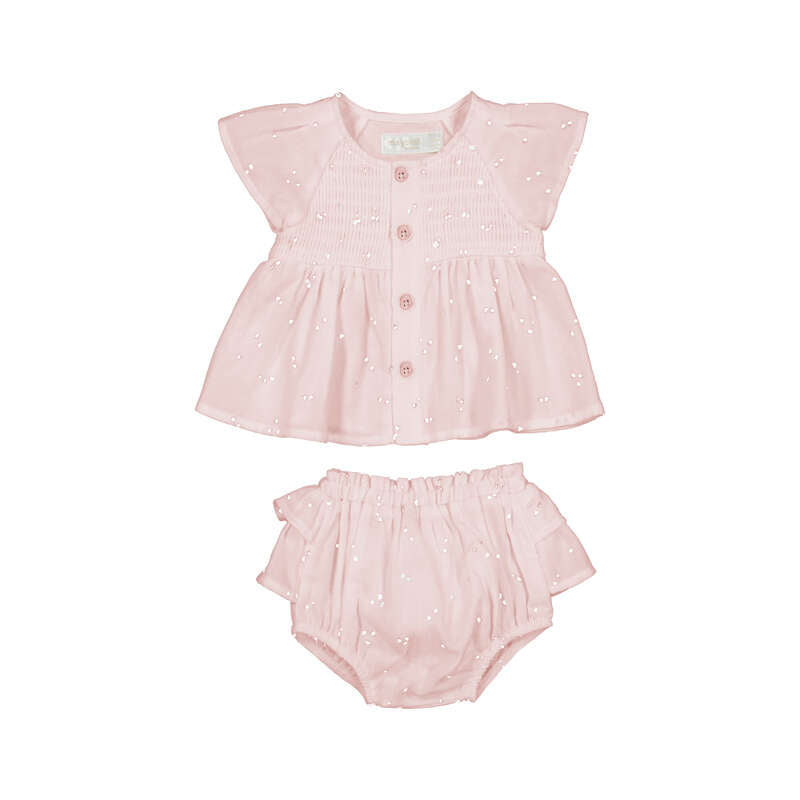 Rose Baby Shorts Set