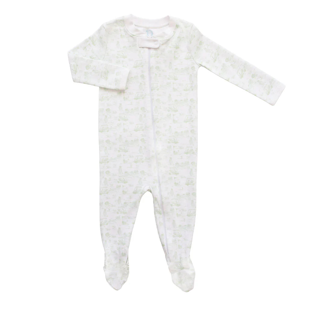 Fairway Toile Footie (Green)