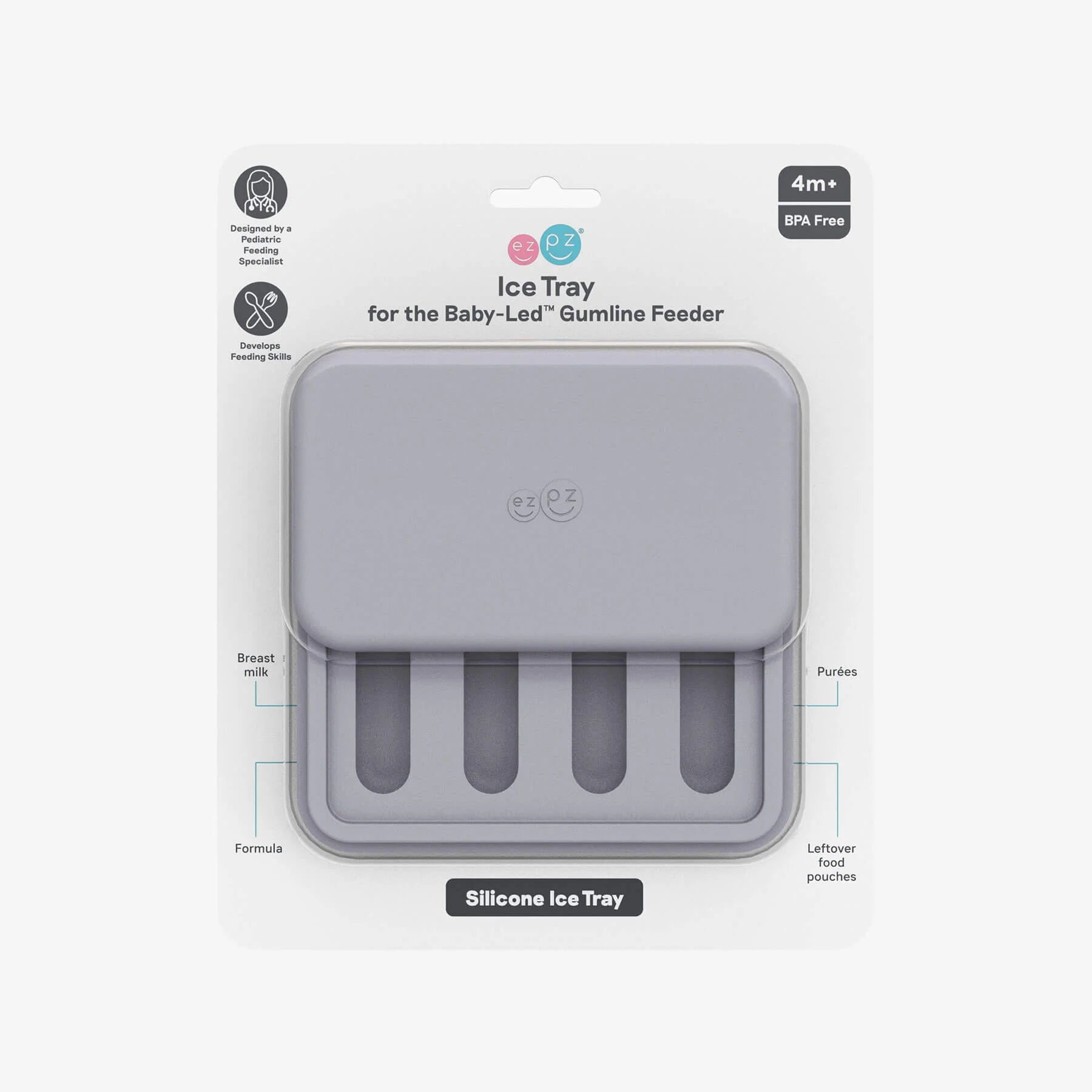 Ice Tray for the Baby-Led Gumline Feeder- Pewter