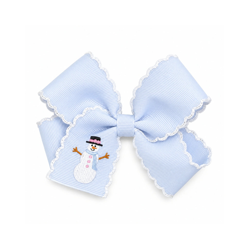 Snowman Hair Bow