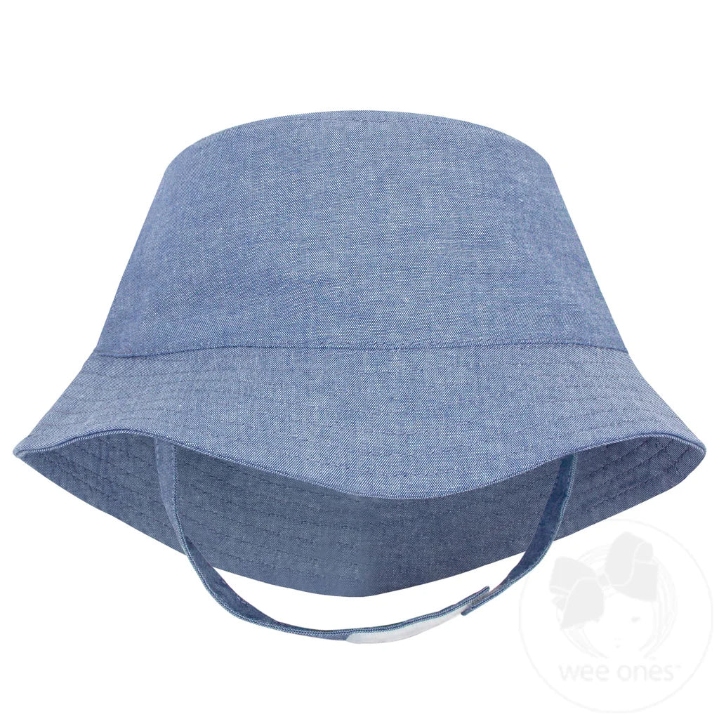 Reversible Chambray Bucket Hat