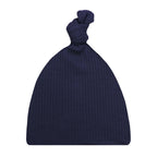 Hayden Ribbed Top Knot Hat- NB-3 Month