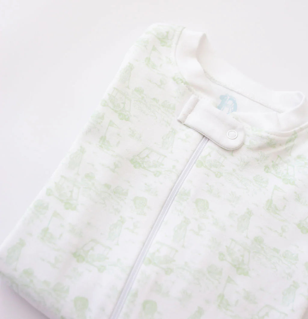 Fairway Toile Footie (Green)