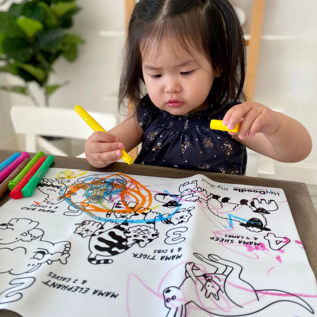 My First Counting Coloring and Doodle Mat