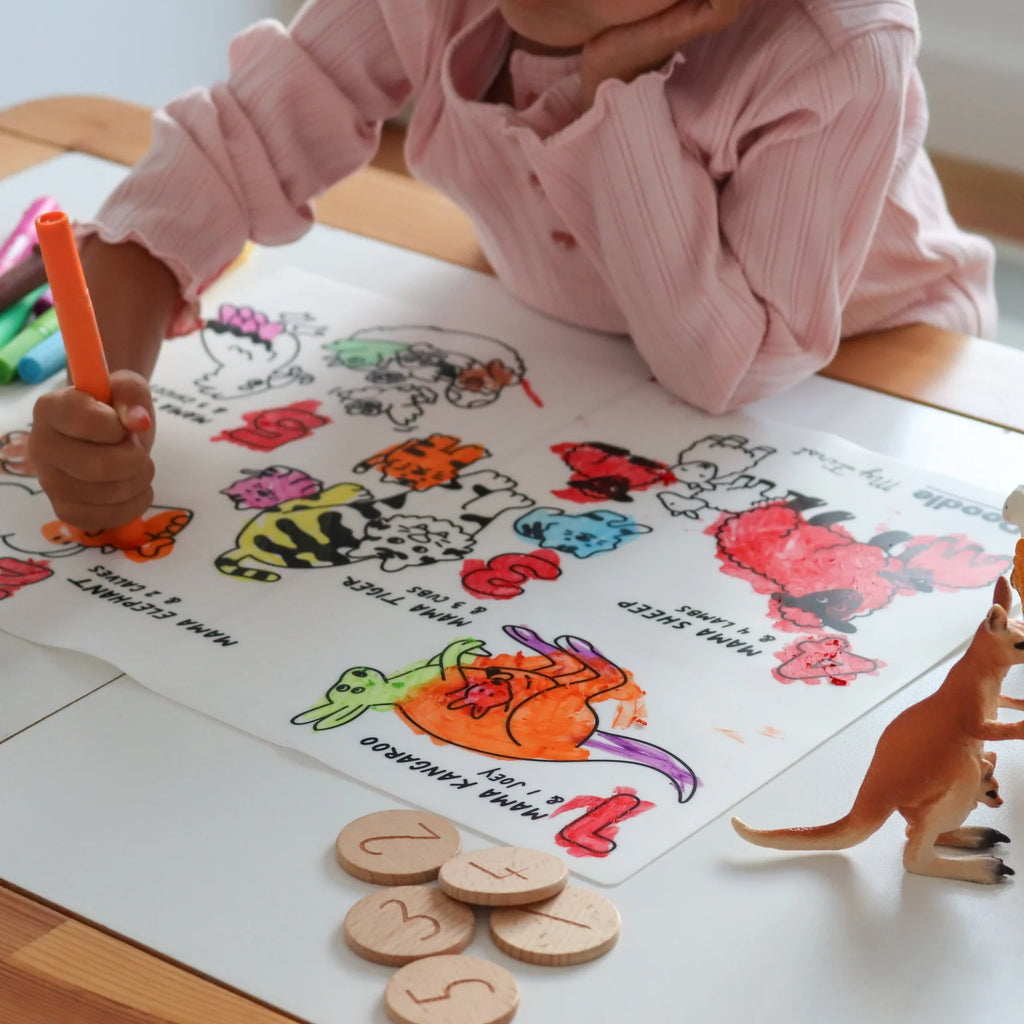My First Counting Coloring and Doodle Mat