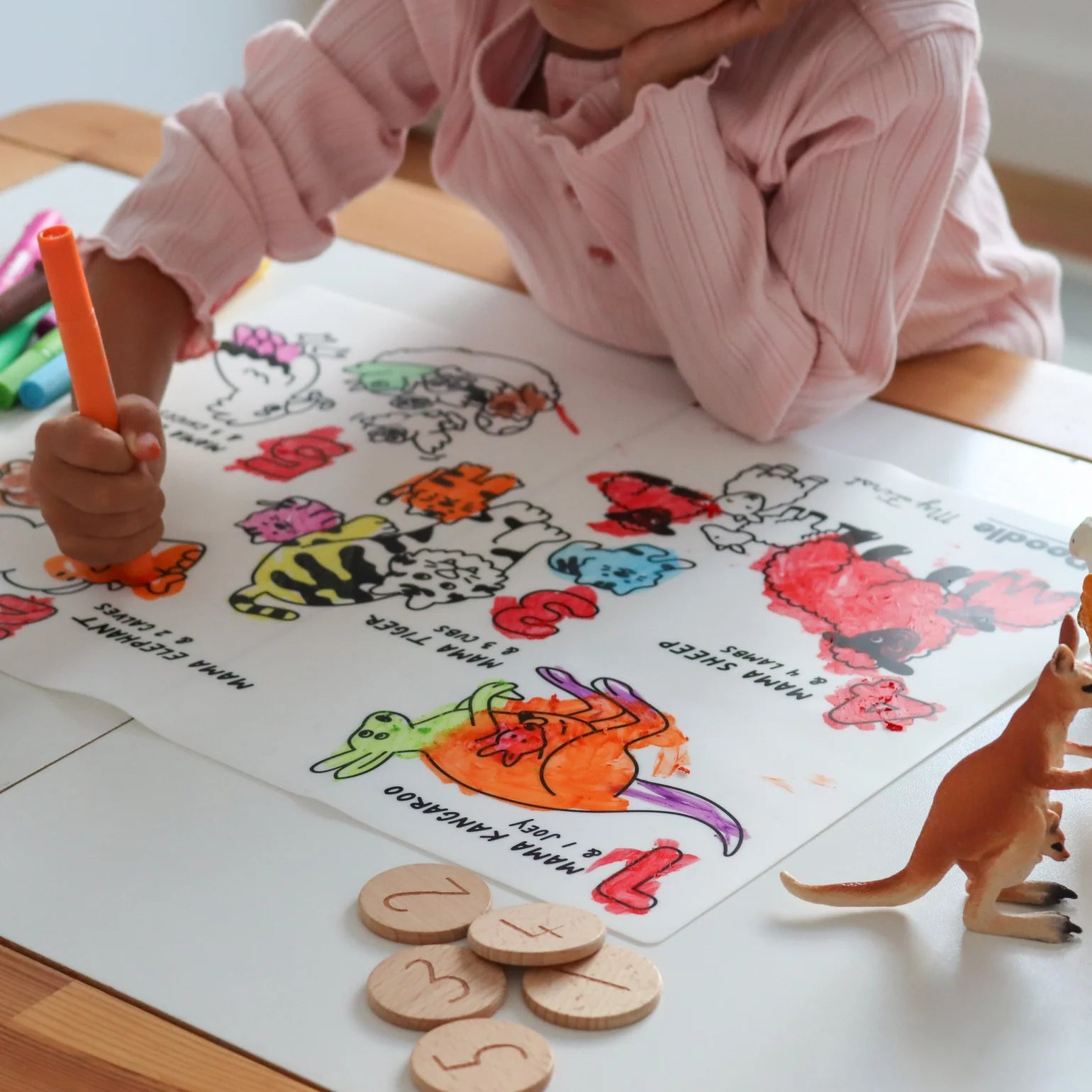 My First Counting Coloring and Doodle Mat