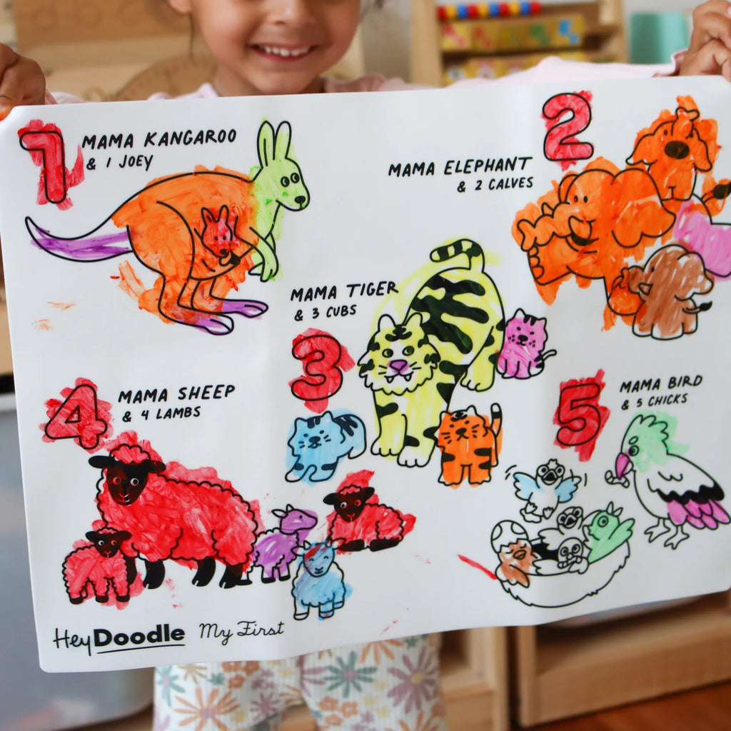 My First Counting Coloring and Doodle Mat