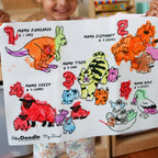 My First Counting Coloring and Doodle Mat