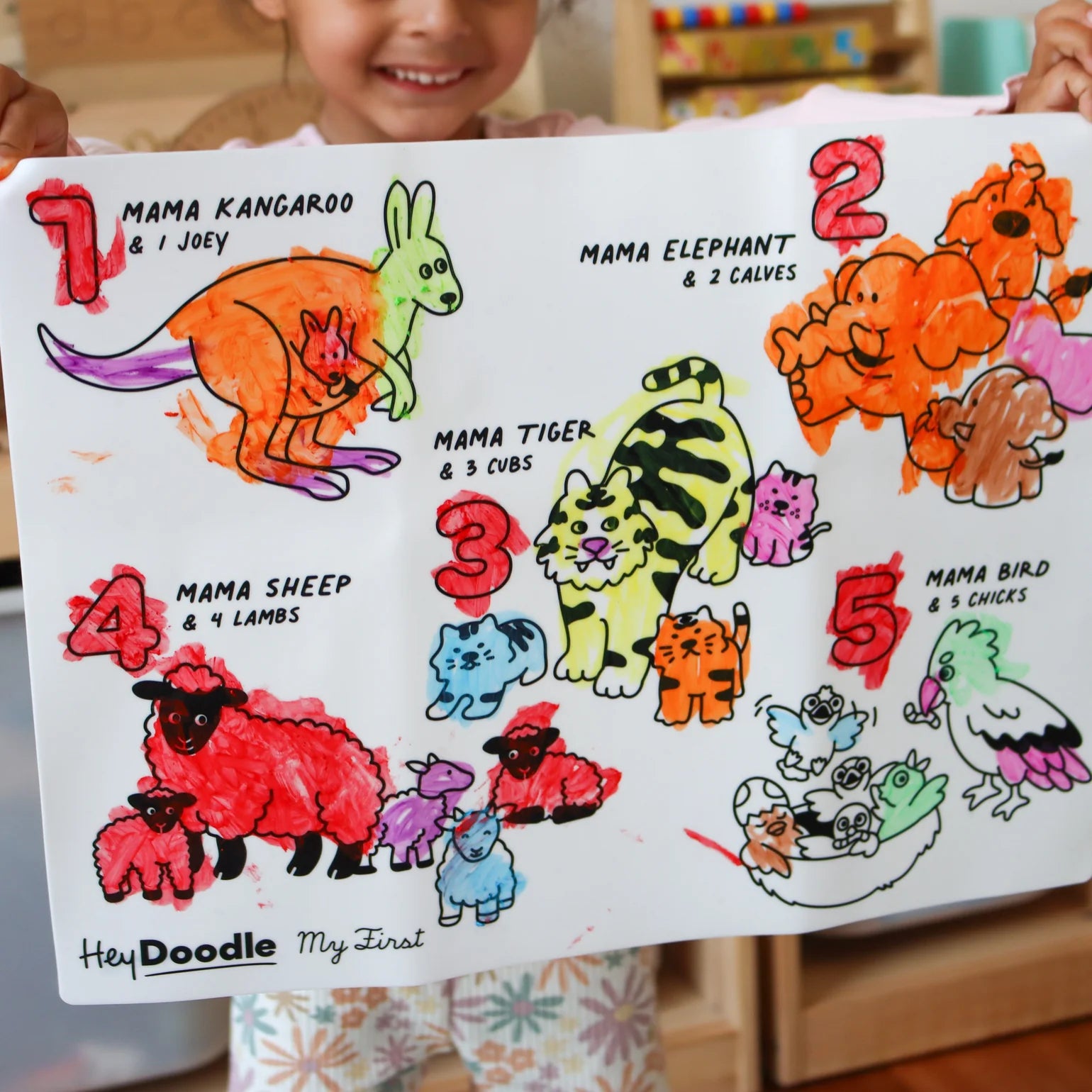 My First Counting Coloring and Doodle Mat