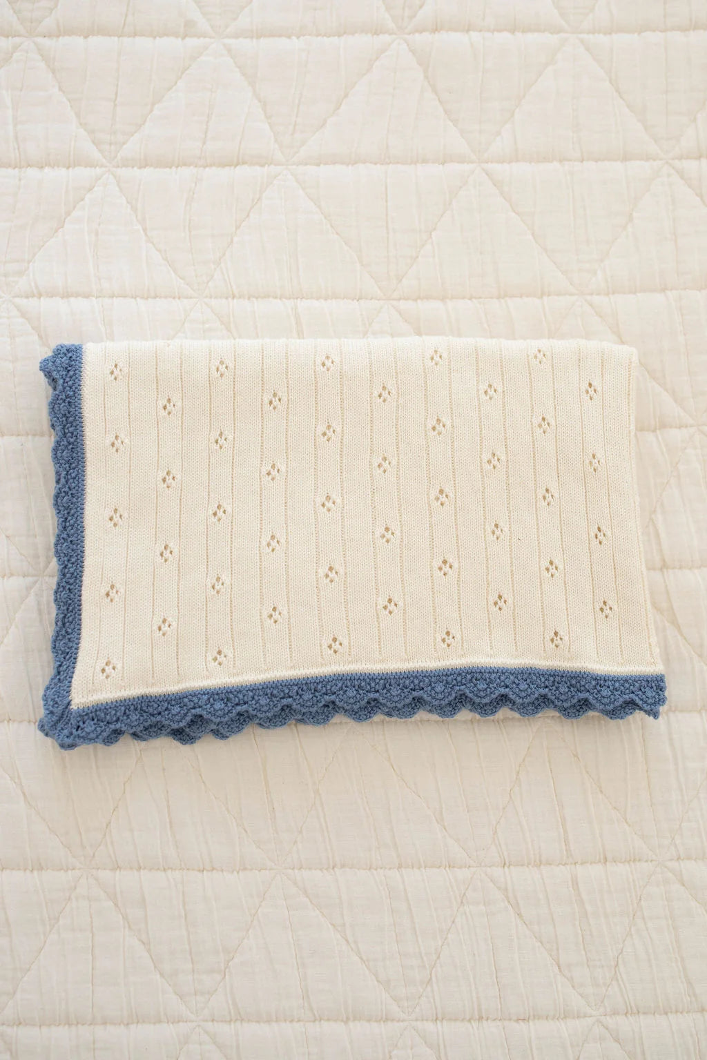 Knit Pointelle Blanket