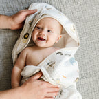 Cotton Infant Hooded Towel- Party Animals