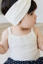 Organic Cotton Pointelle Singletsuit - Parchment