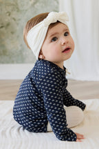Organic Cotton Pointelle Headband - Parchment