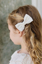 Organic Cotton Desiree Bow - Solange Snow