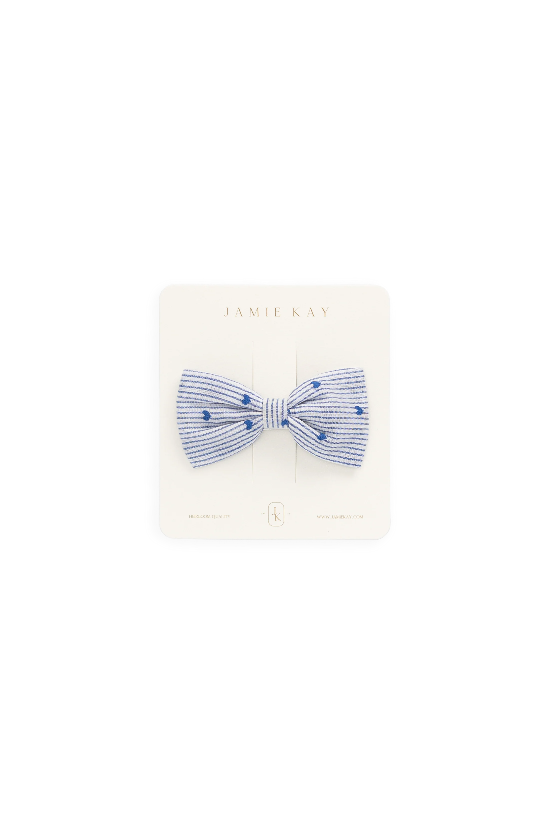 Organic Cotton Desiree Bow - Mon Amour Stripe Indigo