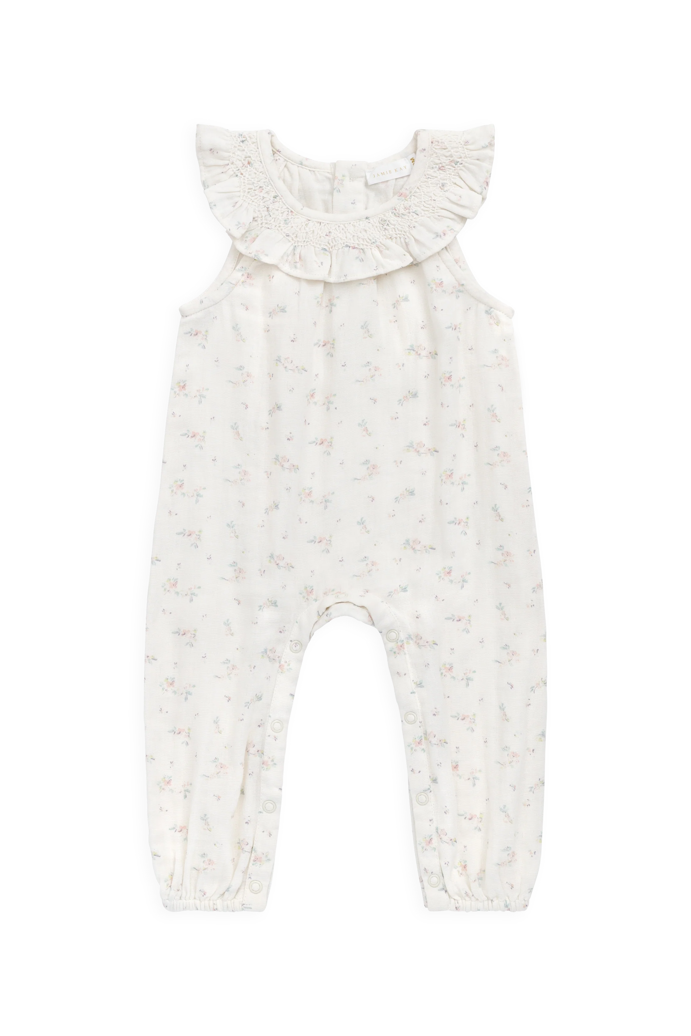 Organic Cotton Muslin Kodi Playsuit - Solange Snow