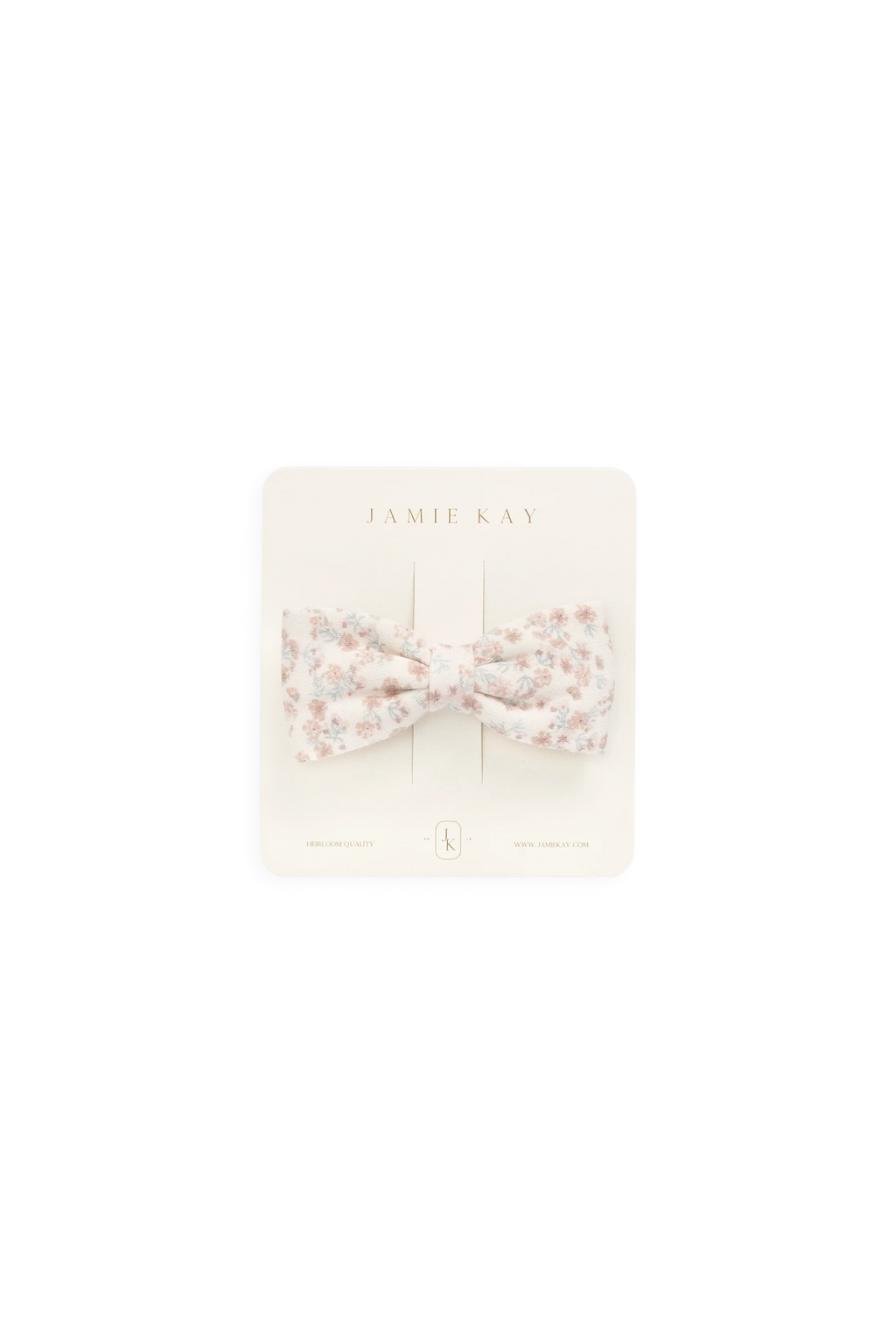 Organic Cotton Desiree Bow- Posy Milk