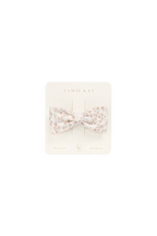 Organic Cotton Desiree Bow- Posy Milk