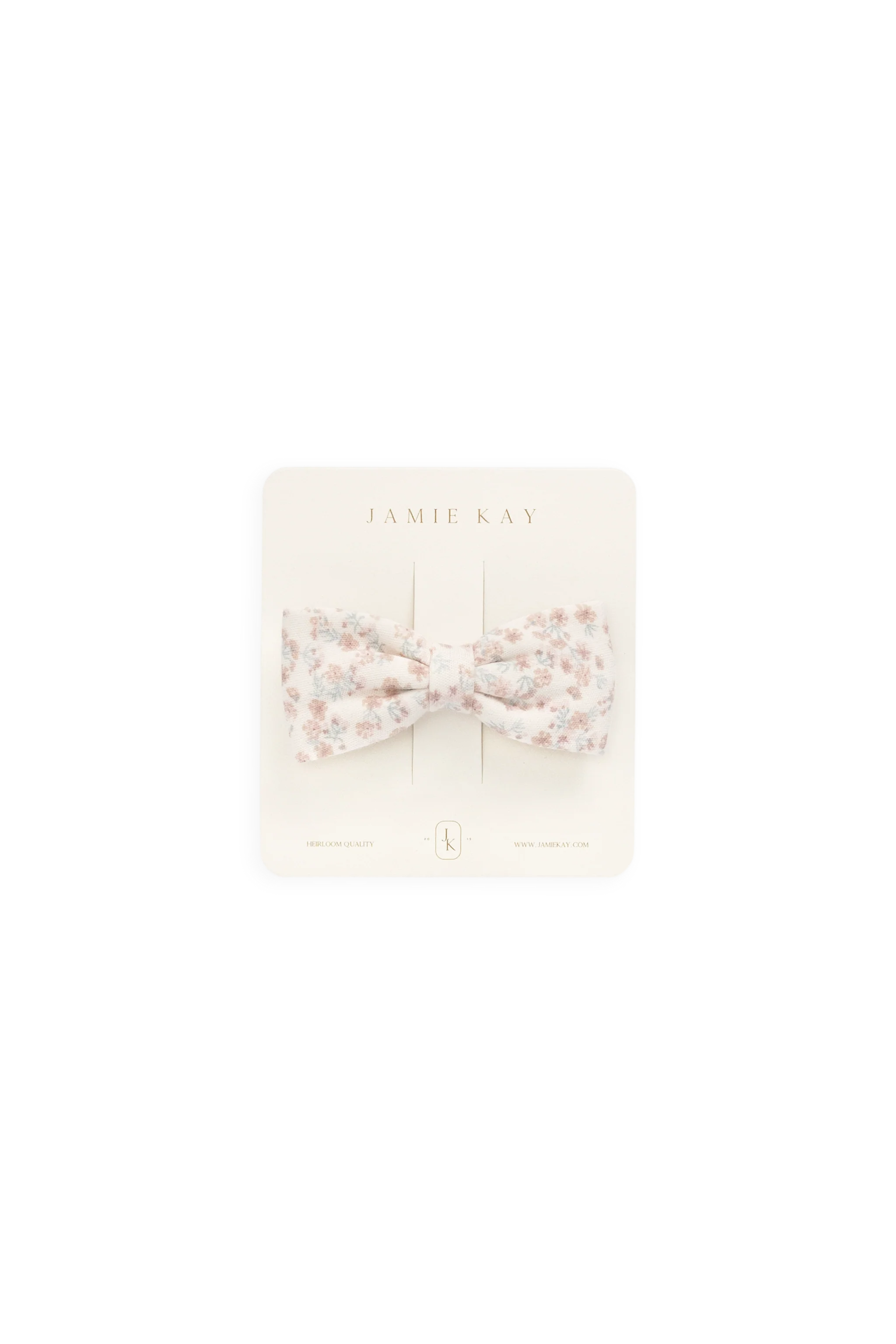 Organic Cotton Desiree Bow- Posy Milk