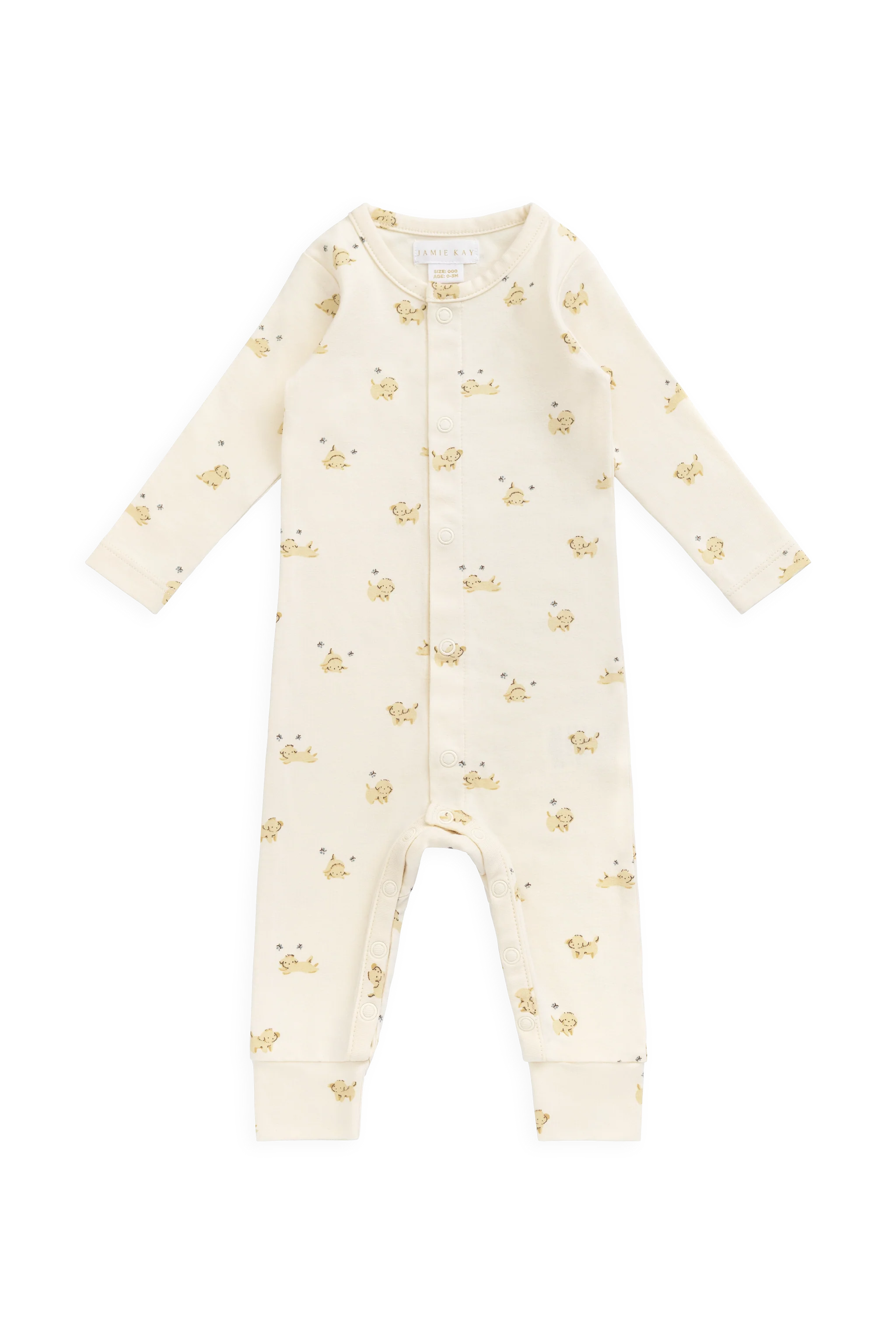 Organic Cotton Trey Onepiece- Playful Honey