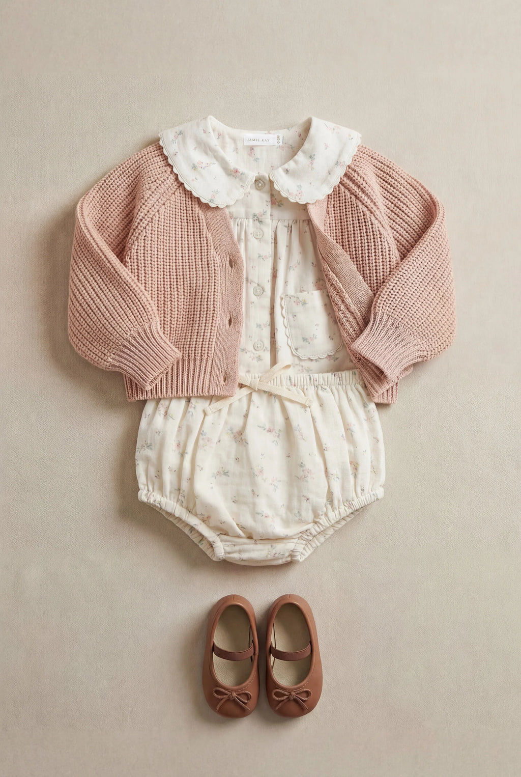 Organic Cotton Muslin Kodi Top and Bloomers - Solange Snow