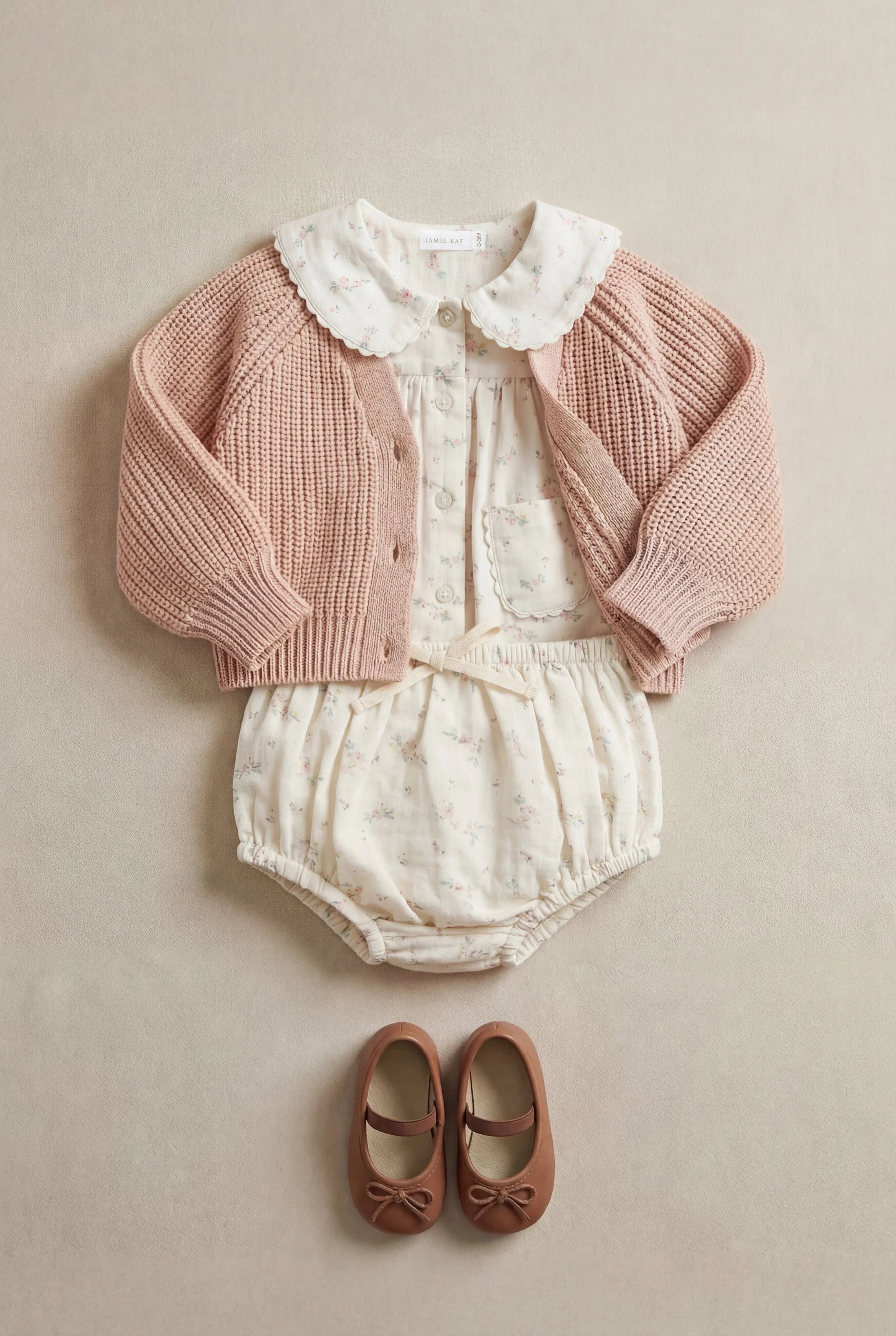 Organic Cotton Muslin Kodi Top and Bloomers - Solange Snow