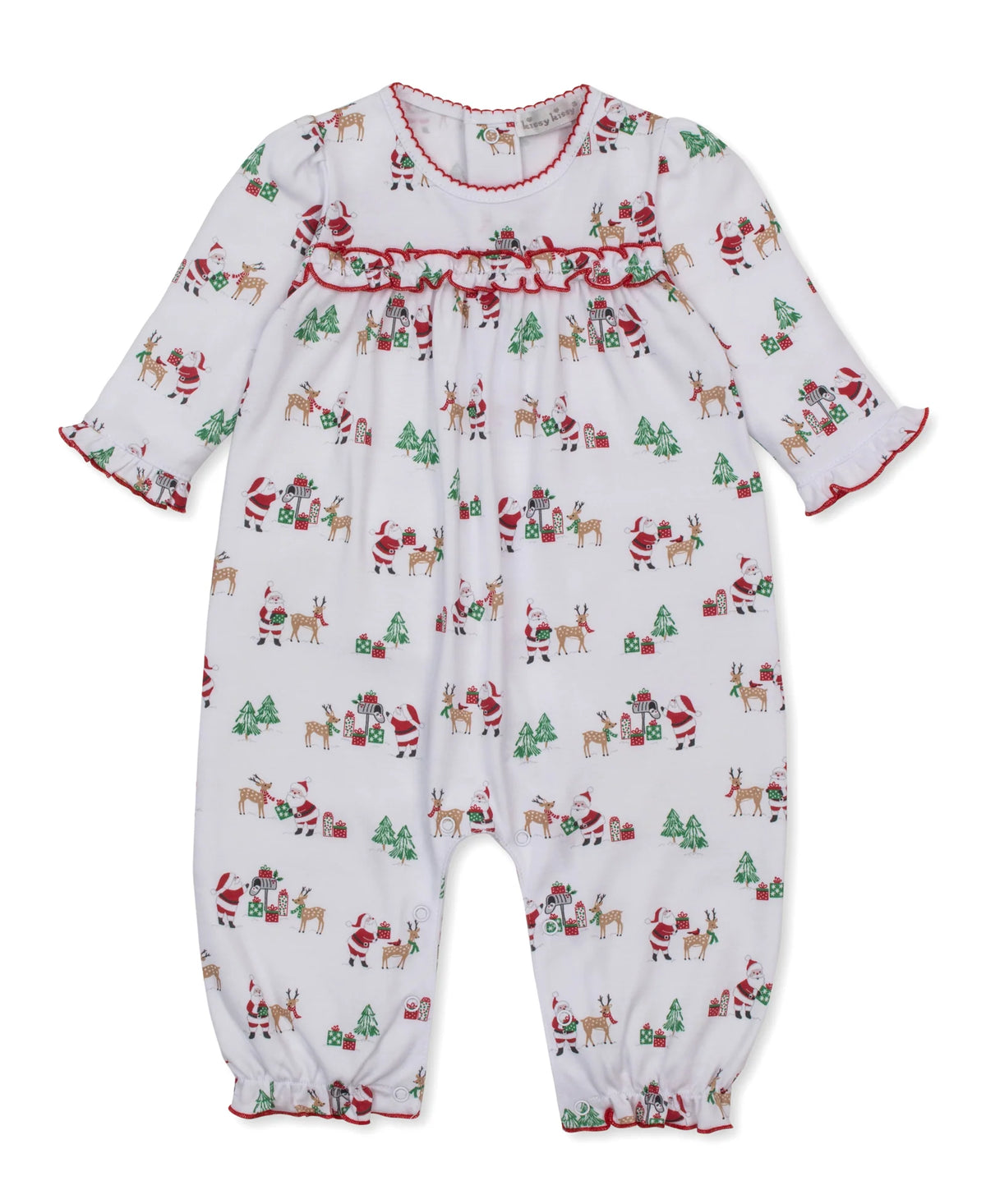 North Pole Reindeer Ruffle Playsuit
