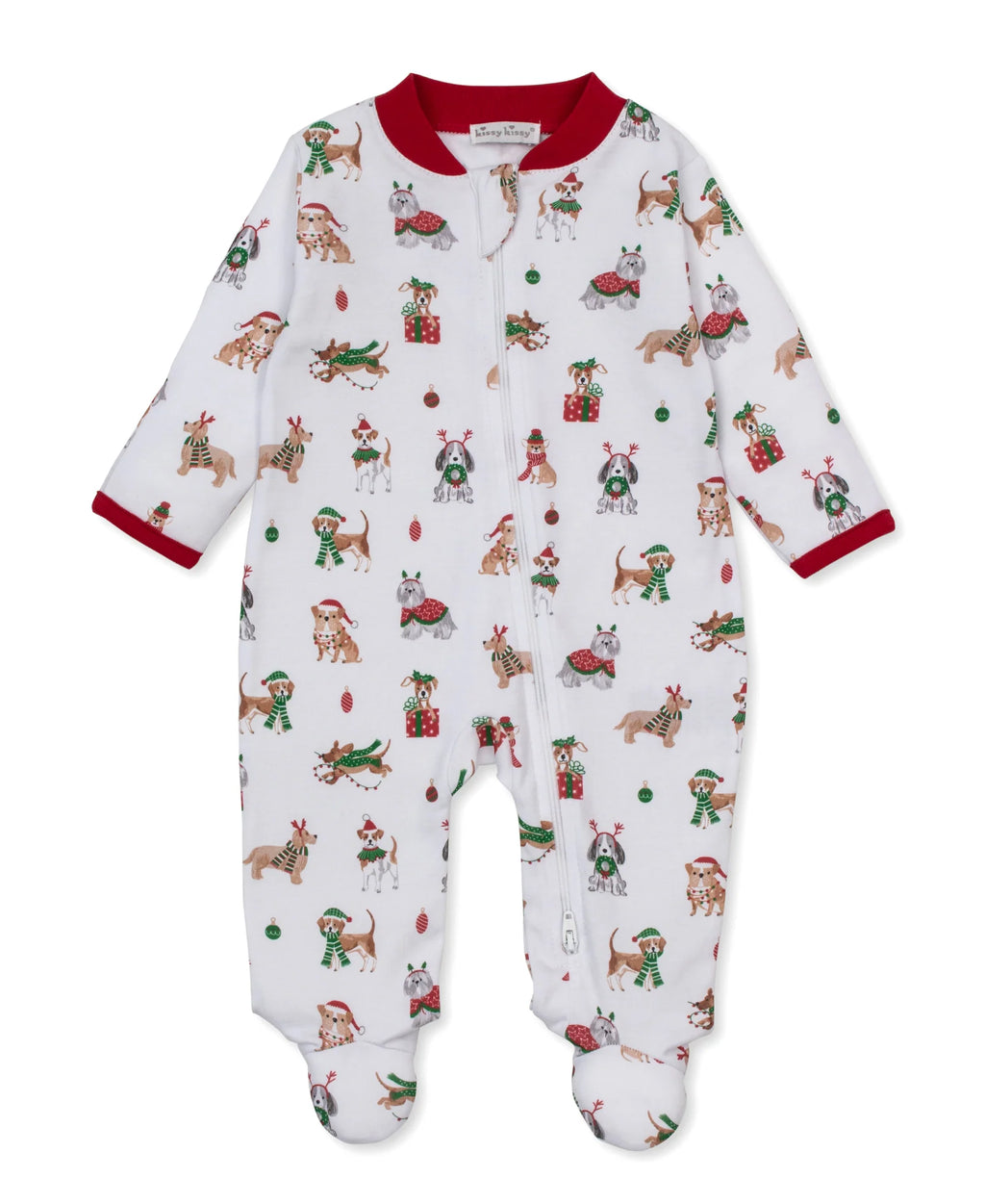 Santa's Merry Pups Footie