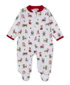 Santa's Merry Pups Footie