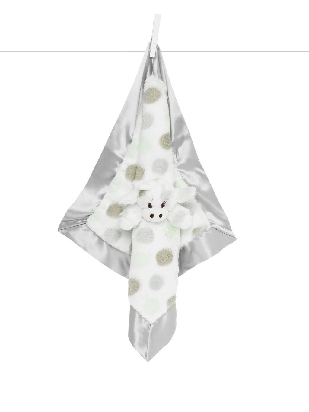 Little G Ultra Plush Mini Blanky Lovey and Security Blanket- Silver