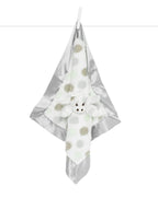 Little G Ultra Plush Mini Blanky Lovey and Security Blanket- Silver