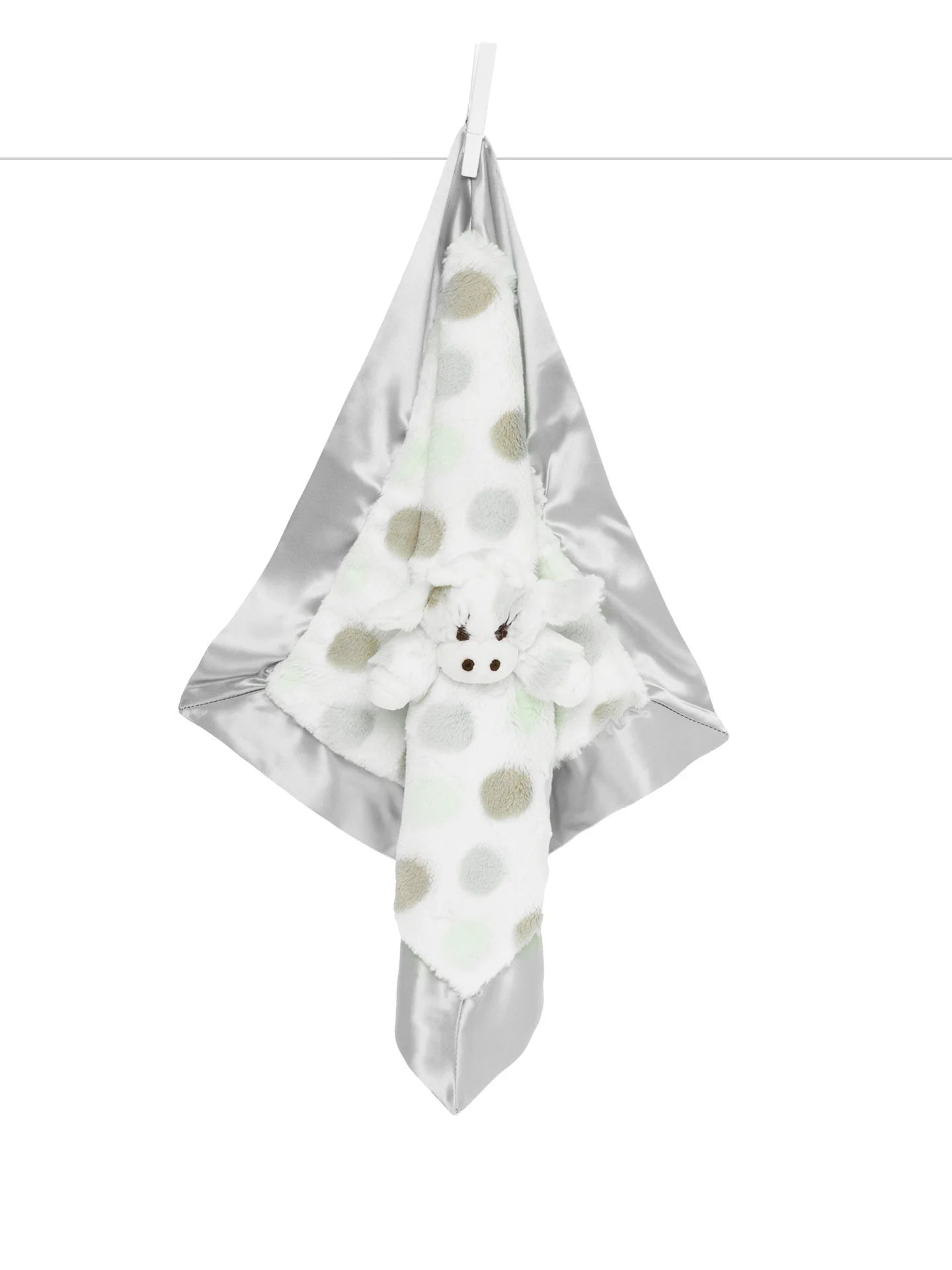 Little G Ultra Plush Mini Blanky Lovey and Security Blanket- Silver