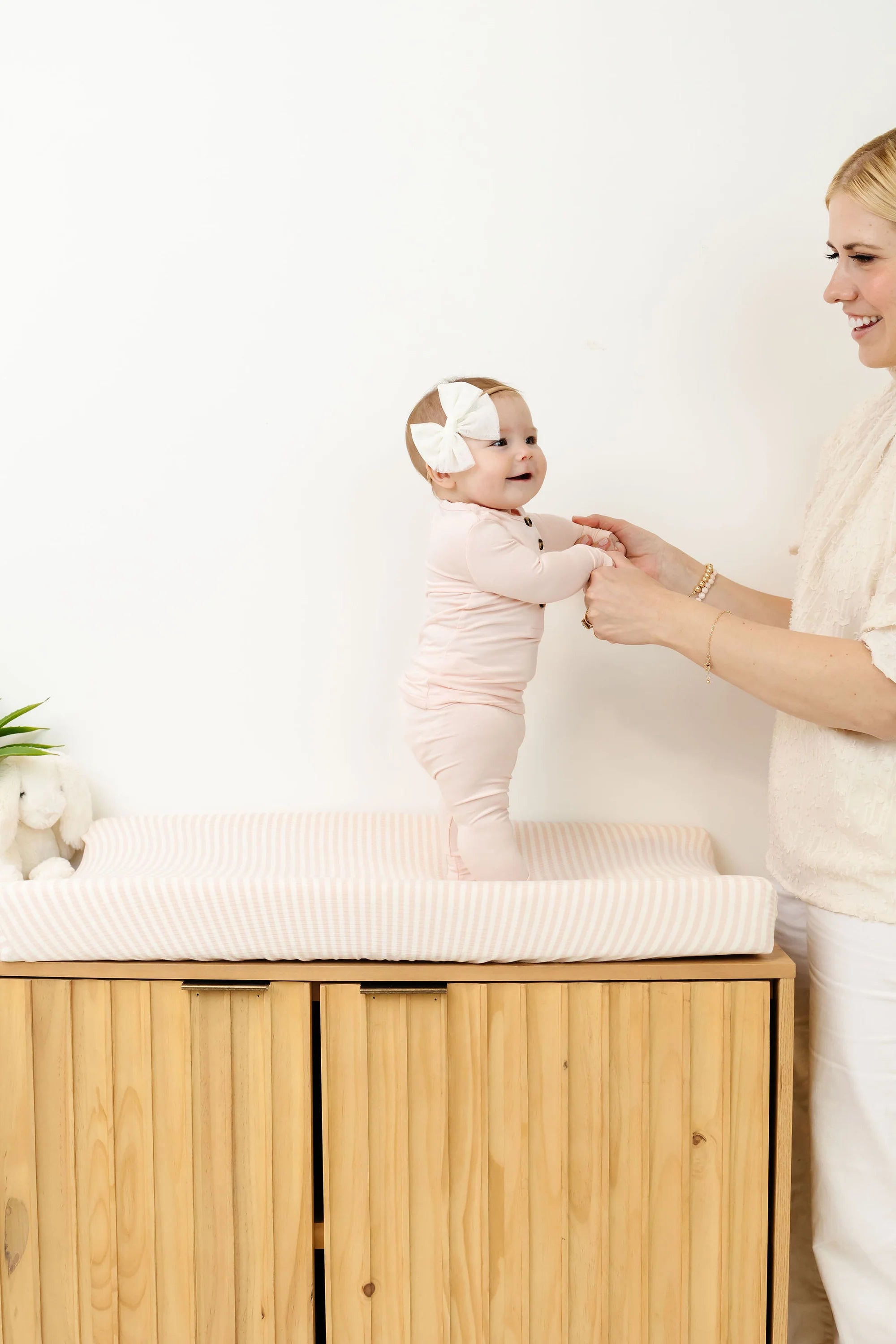 Harper Ribbed Changing Pad Cover