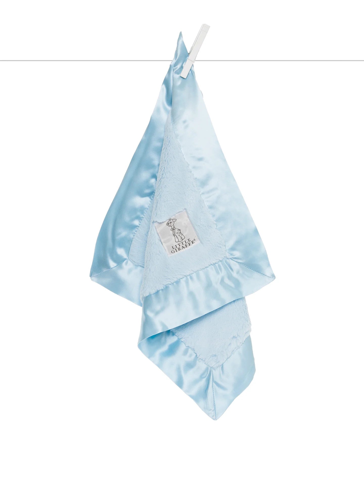 Luxe Ultra Plush Mini Blankey Lovey and Security Blanket- Blue