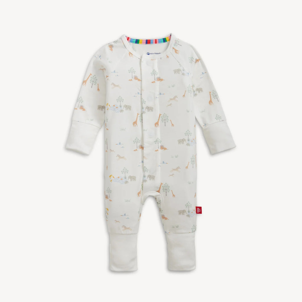 Serene Safari White Magnetic Convertible Coverall