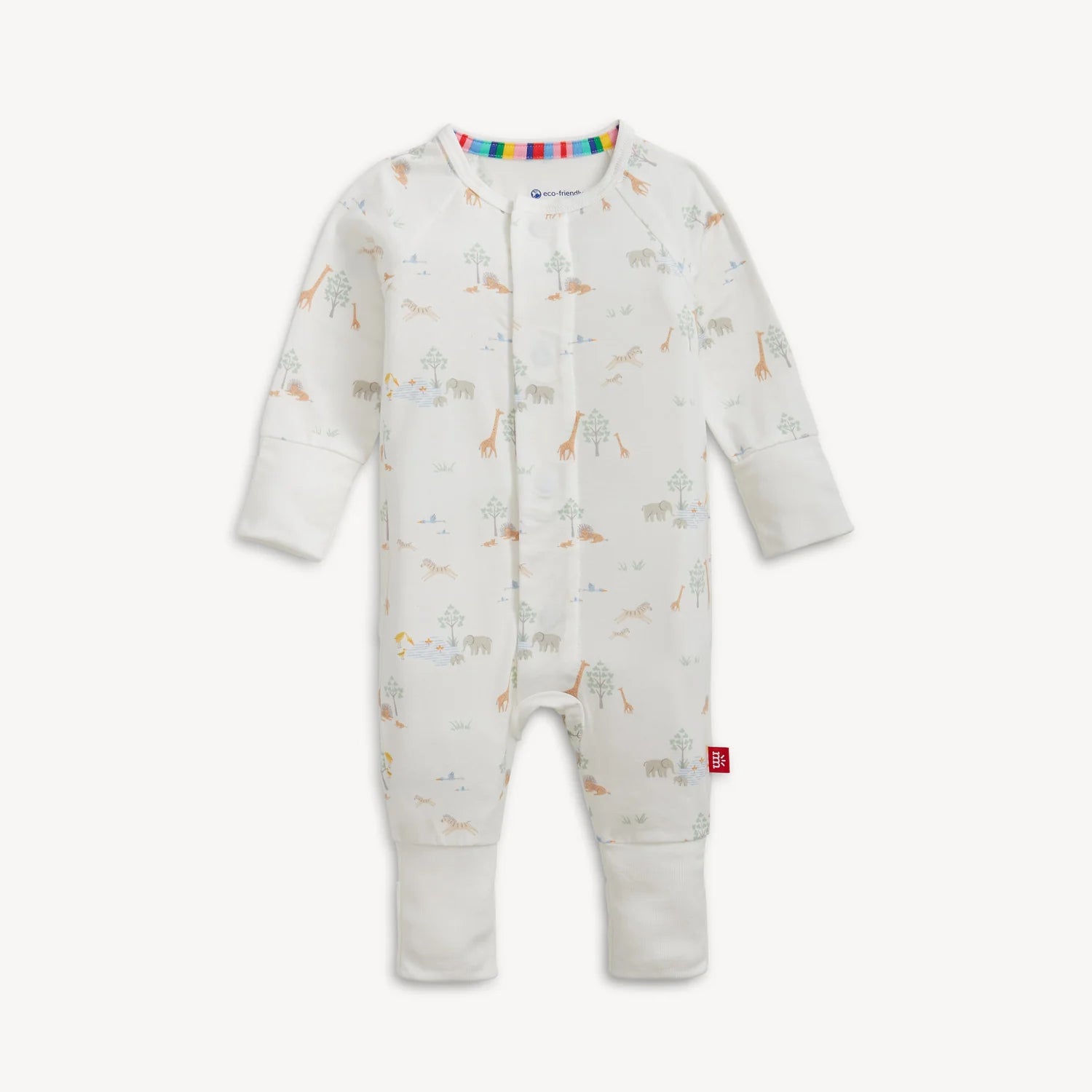Serene Safari White Magnetic Convertible Coverall