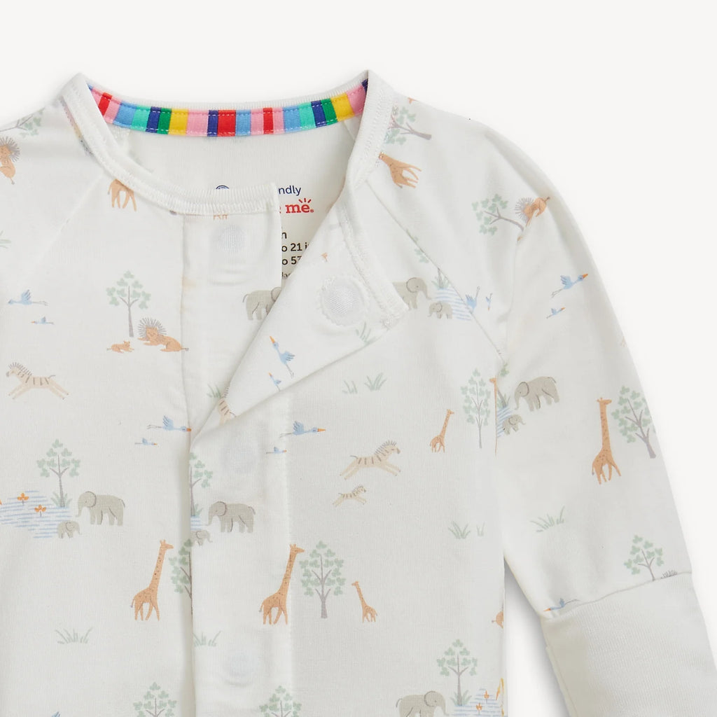 Serene Safari White Magnetic Convertible Coverall