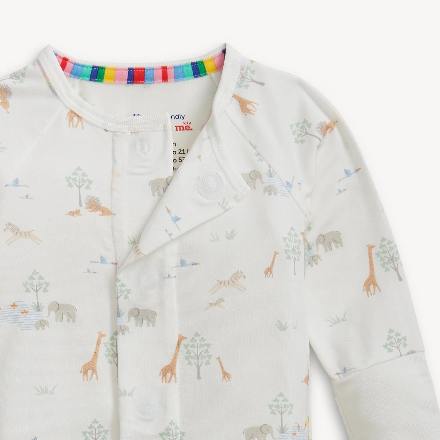 Serene Safari White Magnetic Convertible Coverall