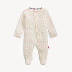 Heart and Bow Pointelle Magnetic Footie