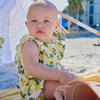 Simply the Zest Modal Flutter Sleeve Bubble Romper