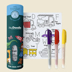 Mini Toot Toot Honk Coloring and Doodle Mat